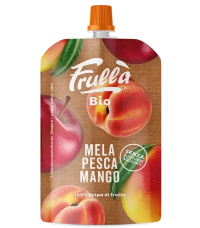 Frulla Fruit Puree Biologico - Apple, Peach & Mango