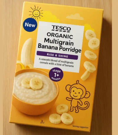 Tesco Organic Multigrain Banana Porridge