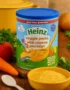 Heinz veggie pasta with cheese porridge