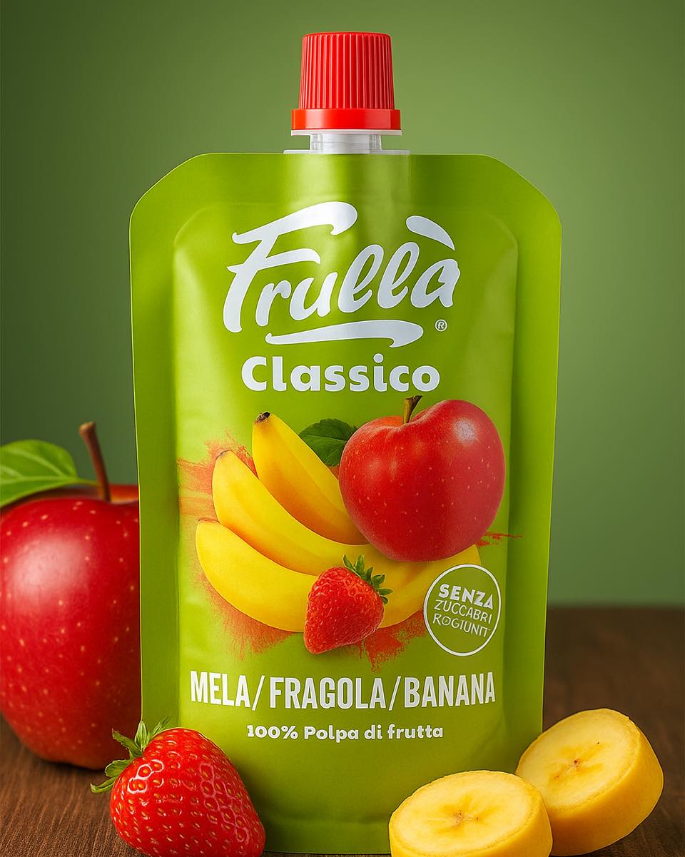 Frulla Fruit Purée – Apple, Strawberry & Banana Frulla Fruit Purée – Apple, Strawberry & Banana