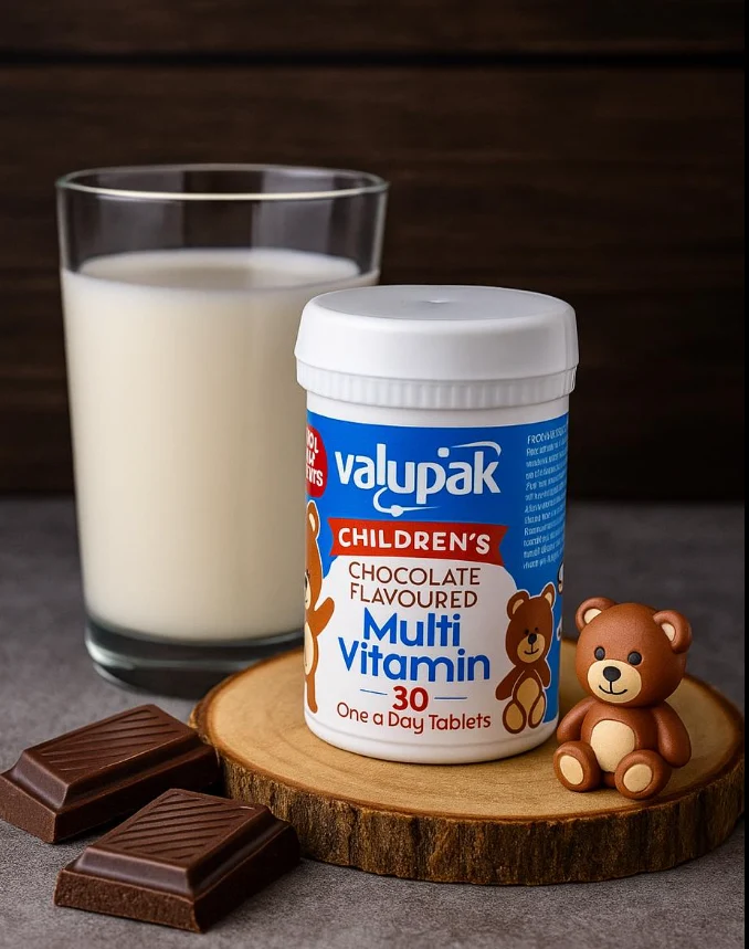 Valupak Children's Chocolate Flavoured Multi Vitamins Pack of 30