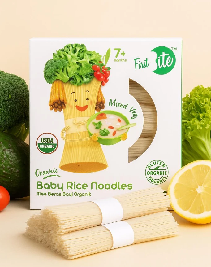 First Bite Mixed Vege Organic Baby Rice Noodle