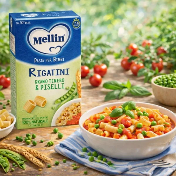 Pasta Per Bimbi Rigatini Grano Tenero & Piselli