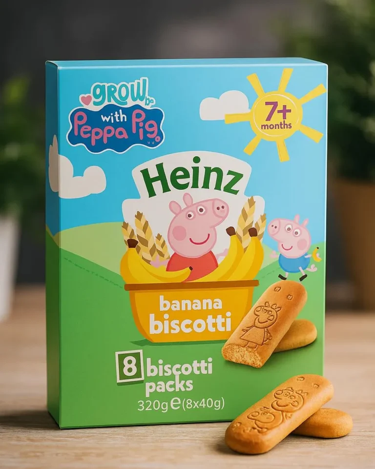 Heinz Peppa Pig Banana Biscotti – 8 x 40g (320g)