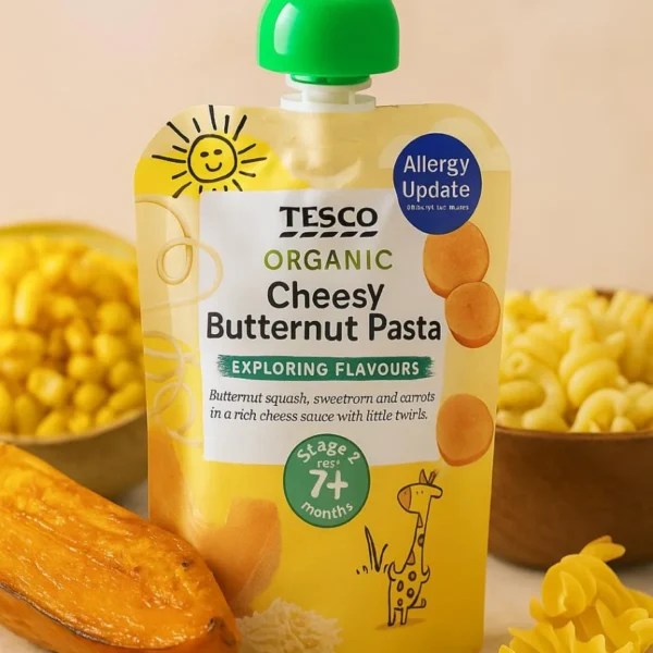 Tesco Cheesy Pasta With Butternut Squash 130Gm