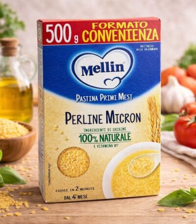 Mellin Pastina Perline Micron – 500g (6 Months+)