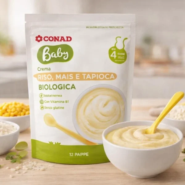 Conad Rice, Corn & Tapioca Cream Cereal 200gm