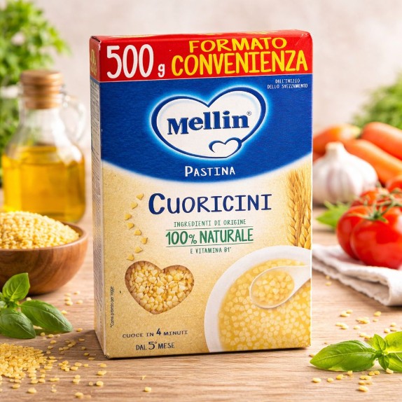 Mellin Pastina Cuoricini 500gm