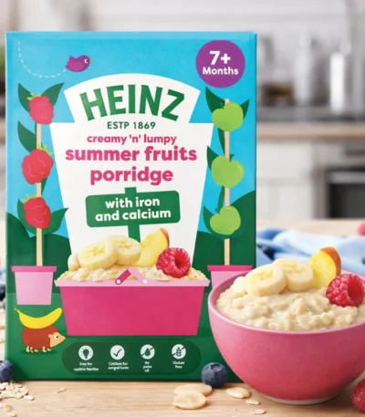Heinz Summer Fruit Porridge – 200g (7 Months+) (paper pack)