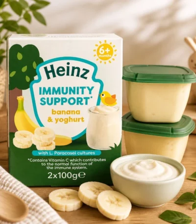 Heinz Immunity Support Banana and Yoghurt Pot 6+ Months 2 x 100g Baby Food