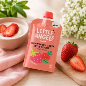 ASDA Strawberry, Little Angels Organic Greek Style Yogurt 6m+ (90g)