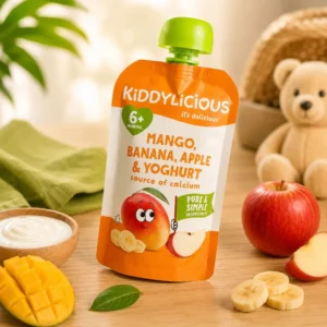 Kiddylicious Mango, Banana, Apple & Yoghurt Pouch 100g