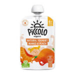 Piccolo Organic Natural Yogurt Mango & Peach – 100g