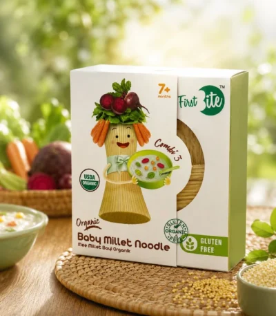 First Bite Organic Baby Rice Noodle – Combi 3 (180g) 7 Months+