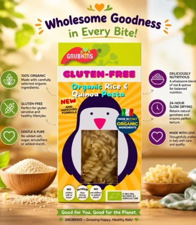 Gnubkins Gluten-Free Baby Pasta – 125g (7+ Months)