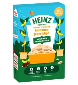 Heinz Banana Porridge Baby Food Cereal Box 6+ Months 125g