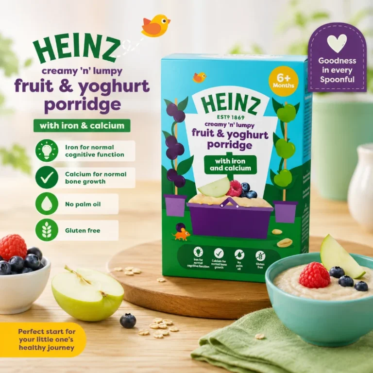 "Heinz Baby Food Fruit & Yoghurt Porridge 6+ Months 125g "